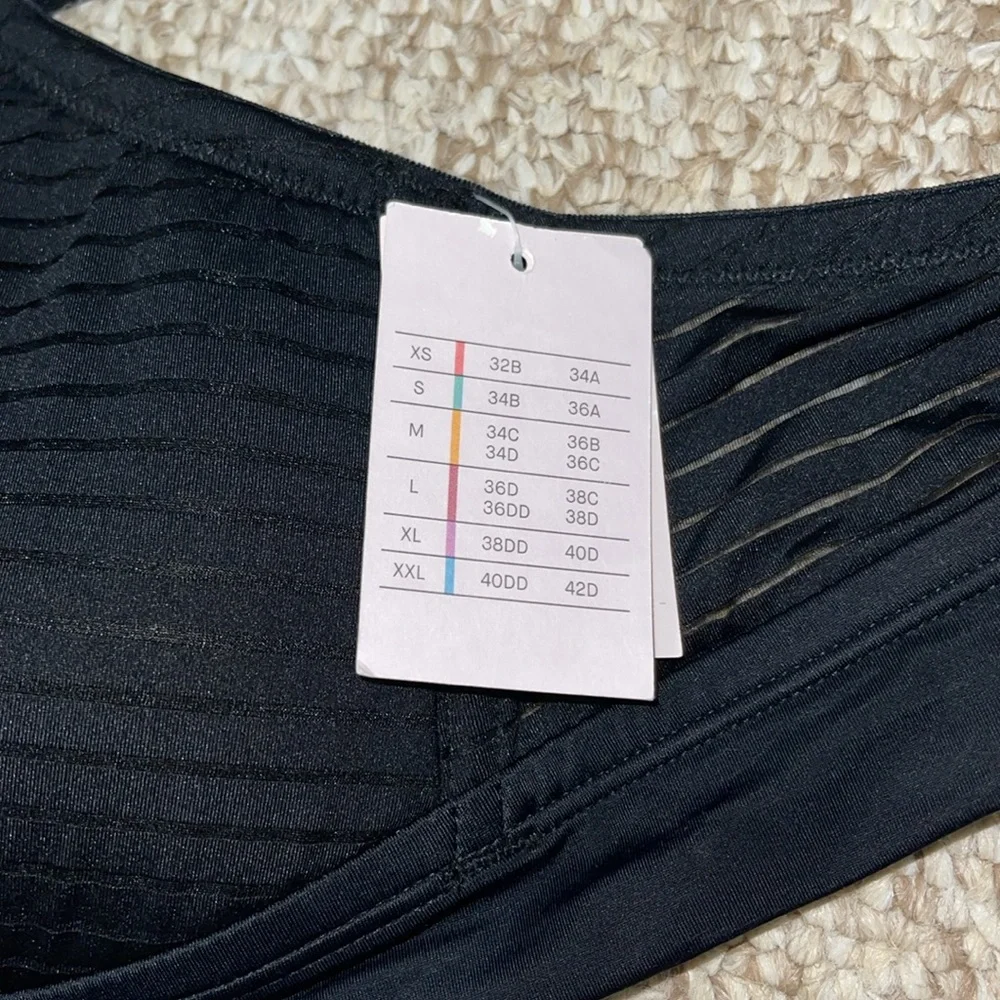 NWT Black Auden Bra Size L Without Underwire - Picture 6 of 6